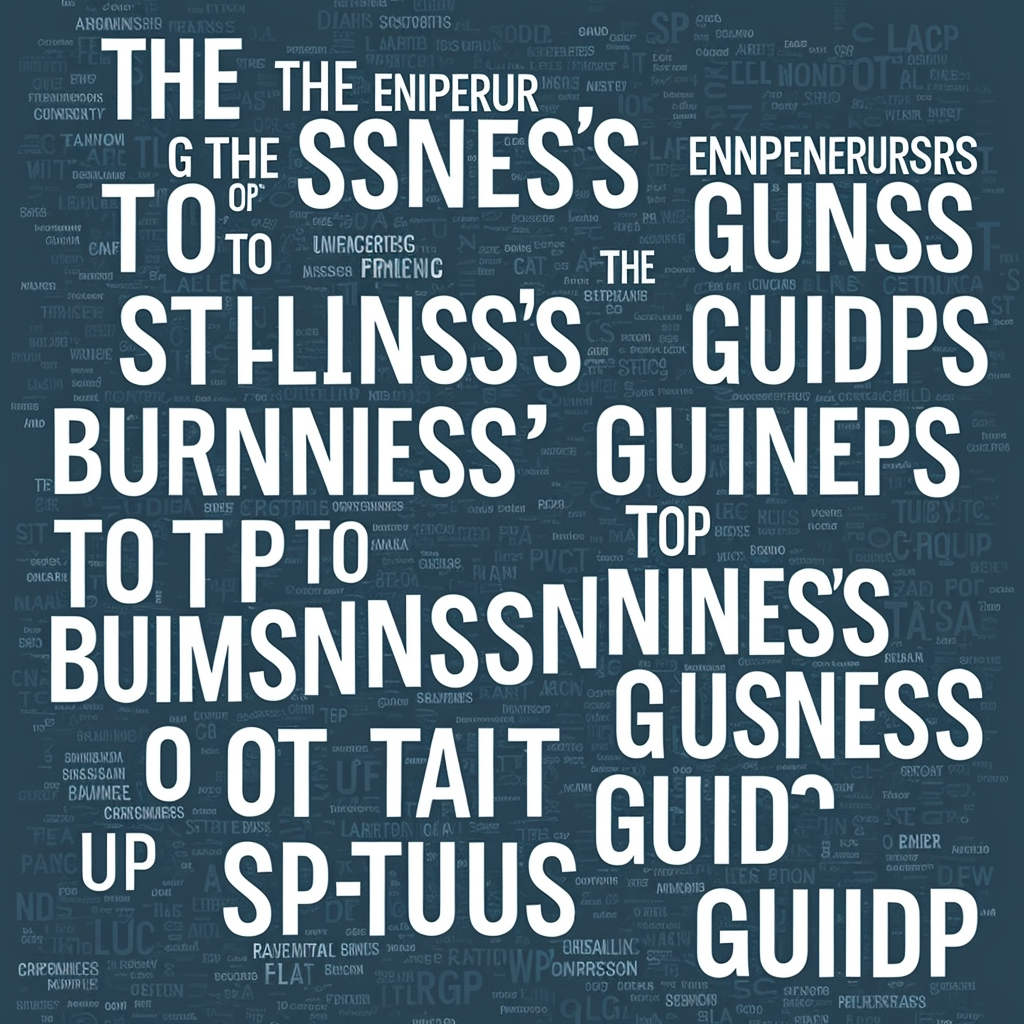 The Entrepreneur’s Guide to Business Start-up